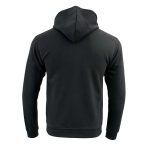 Biker Clothing Co. BCC118025 Men’s Classic Black Hoodie with Zipper Closure - Image 2