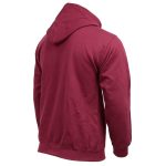 Biker Clothing Co. BCC118026 Men’s Classic Maroon Zip-Up Hoodie Sweater - Image 4