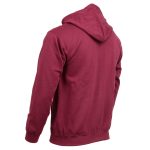 Biker Clothing Co. BCC118026 Men’s Classic Maroon Zip-Up Hoodie Sweater - Image 3