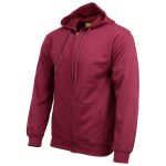 Biker Clothing Co. BCC118026 Men’s Classic Maroon Zip-Up Hoodie Sweater - Image 5