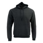 Biker Clothing Co. BCC118027 Men’s Classic Black Pullover Hoodie Sweater