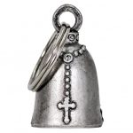 Hot Leathers BEA1055 Hands with Rosary Guardian Bell - Image 3