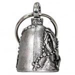 Hot Leathers BEA1055 Hands with Rosary Guardian Bell - Image 2