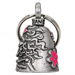 Hot Leathers BEA1087 Lady Skull Guardian Bell - Image 2