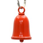 Milwaukee Leather MLB9171 Orange Motorcycle Good Luck Bell w/ Key Ring-Key Chain Accessory for Bikers - Image 2