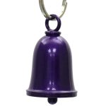 Milwaukee Leather MLB9173 Glitter Purple Motorcycle Good Luck Bell w/ Key Ring-Key Chain Accessory for Bikers - Image 2