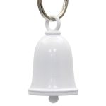 Milwaukee Leather MLB9175 White Motorcycle Good Luck Bell w/ Key Ring-Key Chain Accessory for Bikers - Image 2
