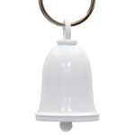 Milwaukee Leather MLB9175 White Motorcycle Good Luck Bell w/ Key Ring-Key Chain Accessory for Bikers - Image 3