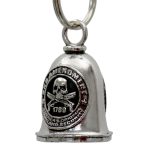 Milwaukee Leather MLB9063 2ND Amendment Motorcycle Good Luck Bell w/ Key Ring-Key Chain Accessory for Bikers - Image 2