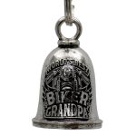 Milwaukee Leather MLB9076 Biker Grandpa Motorcycle Good Luck Bell w/ Key Ring-Key Chain Accessory for Bikers - Image 3