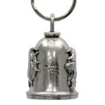 Milwaukee Leather MLB9082 Bulldog Motorcycle Good Luck Bell w/ Key Ring-Key Chain Accessory for Bikers - Image 3