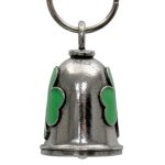 Milwaukee Leather MLB9086 Clover Motorcycle Good Luck Bell w/ Key Ring-Key Chain Accessory for Bikers - Image 3
