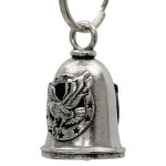 Milwaukee Leather MLB9095 Eagle Flying Motorcycle Good Luck Bell w/ Key Ring-Key Chain Accessory for Bikers - Image 2