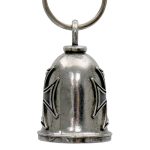 Milwaukee Leather MLB9111 Iron Cross Motorcycle Good Luck Bell w/ Key Ring-Key Chain Accessory for Bikers - Image 3