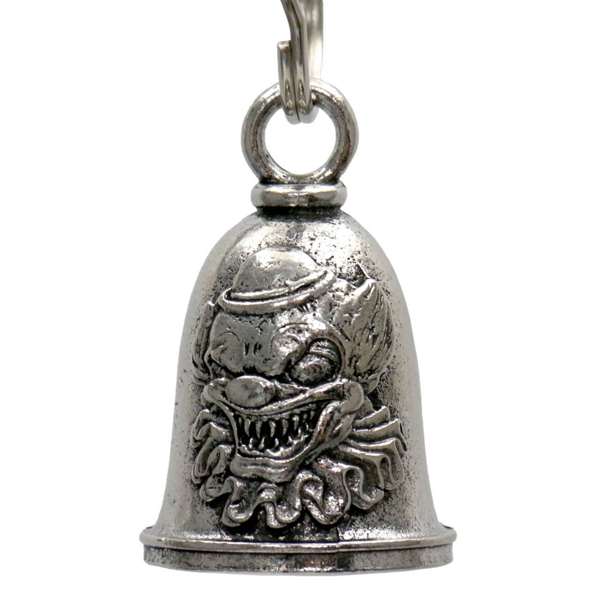 Milwaukee Leather MLB9113 Killa Clown Motorcycle Good Luck Bell w/ Key Ring-Key Chain Accessory for Bikers