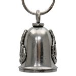 Milwaukee Leather MLB9121 Middle Finger Motorcycle Good Luck Bell w/ Key Ring-Key Chain Accessory for Bikers - Image 3