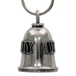 Milwaukee Leather MLB9122 Mil Army Motorcycle Good Luck Bell w/ Key Ring-Key Chain Accessory for Bikers - Image 3