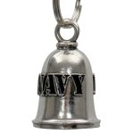 Milwaukee Leather MLB9123 Mil Navy Motorcycle Good Luck Bell w/ Key Ring-Key Chain Accessory for Bikers - Image 2