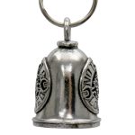 Milwaukee Leather MLB9125 No Tools Loaned Motorcycle Good Luck Bell w/ Key Ring-Key Chain Accessory for Bikers - Image 3