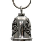 Milwaukee Leather MLB9132 Ride Fast Live Hard Motorcycle Good Luck Bell w/ Key Ring-Key Chain Accessory for Bikers - Image 3