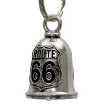 Milwaukee Leather MLB9135 Route 66 Motorcycle Good Luck Bell w/ Key Ring-Key Chain Accessory for Bikers - Image 2