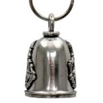Milwaukee Leather MLB9137 Skeleton Middle Finger Motorcycle Good Luck Bell w/ Key Ring-Key Chain Accessory for Bikers - Image 3