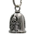 Milwaukee Leather MLB9139 Skull Ghost Motorcycle Good Luck Bell w/ Key Ring-Key Chain Accessory for Bikers - Image 2