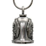 Milwaukee Leather MLB9139 Skull Ghost Motorcycle Good Luck Bell w/ Key Ring-Key Chain Accessory for Bikers - Image 3