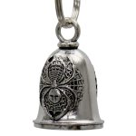 Milwaukee Leather MLB9141 Spider Motorcycle Good Luck Bell w/ Key Ring-Key Chain Accessory for Bikers - Image 2