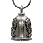 Milwaukee Leather MLB9144 Sturgis Upwing Motorcycle Good Luck Bell w/ Key Ring-Key Chain Accessory for Bikers - Image 3