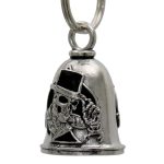 Milwaukee Leather MLB9145 Top Hat Motorcycle Good Luck Bell w/ Key Ring-Key Chain Accessory for Bikers - Image 2