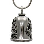 Milwaukee Leather MLB9145 Top Hat Motorcycle Good Luck Bell w/ Key Ring-Key Chain Accessory for Bikers - Image 3