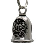 Milwaukee Leather MLB9157 Zodiac Cancer Motorcycle Good Luck Bell w/ Key Ring-Key Chain Accessory for Bikers - Image 2