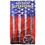Official Sturgis BFA2107 Buffalo Chip Painted Flag Neck Gaiter - Image 2