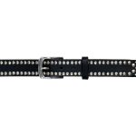 Hot Leathers Leather Belt with Studs and Skulls BLA1127 - Image 2