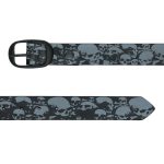 Hot Leathers Ancient Skulls Black and Gray Leather Belt BLA1130 - Image 2