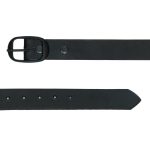 Hot Leathers BLA1133 Men’s Don’t Thread On Me Black Leather Belt w/ Interchangeable Buckle – 1.5 inches Wide - Image 2