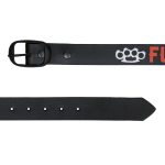 Hot Leathers BLA1134 F*** Around Find Out Black and Orange Leather Belt - Image 2