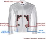 M-Boss Motorcycle Apparel BOS11510 Men’s ‘Speed’ Black Cowhide Leather Motorcycle Riding Jacket - Image 4