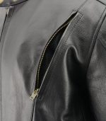 M-Boss Motorcycle Apparel BOS11510 Men’s ‘Speed’ Black Cowhide Leather Motorcycle Riding Jacket - Image 9