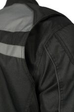 M Boss Motorcycle Apparel BOS11700 Men’s Black Nylon Motorcycle Racer Riding Jacket with Reflective Piping - Image 8