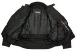M Boss Motorcycle Apparel BOS11700 Men’s Black Nylon Motorcycle Racer Riding Jacket with Reflective Piping - Image 4