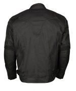 M Boss Motorcycle Apparel BOS11701 Men’s Black Nylon Motorcycle Racer Riding Jacket with Mesh Panel Black - Image 2