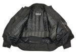 M Boss Motorcycle Apparel BOS11701 Men’s Black Nylon Motorcycle Racer Riding Jacket with Mesh Panel Black - Image 5