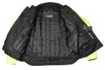 M Boss Motorcycle Apparel BOS11701 Men’s High-Vis Green Nylon Motorcycle Racer Riding Jacket with Mesh Panel Black - Image 8