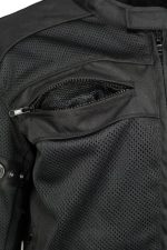M Boss Motorcycle Apparel BOS11705 Men’s Black Mesh and Nylon Motorcycle Racer Jacket with Armor Protection - Image 6