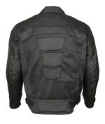 M Boss Motorcycle Apparel BOS11705 Men’s Black Mesh and Nylon Motorcycle Racer Jacket with Armor Protection - Image 5