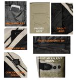 M Boss Motorcycle Apparel BOS11705 Men’s Black Mesh and Nylon Motorcycle Racer Jacket with Armor Protection - Image 2
