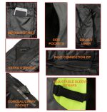 M Boss Motorcycle Apparel BOS11706 Men’s Grey/Hi-Vis Green Nylon Motorcycle Racer Jacket with Armor Protection - Image 7