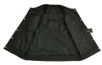 M Boss Motorcycle Apparel BOS13502 Men’s Leather Black Snap Front Club Style Vest with Quick Draw Pocket - Image 4